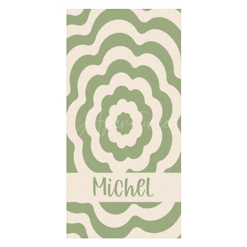 Custom Name Beautiful Patterns Beach Towel For Girls