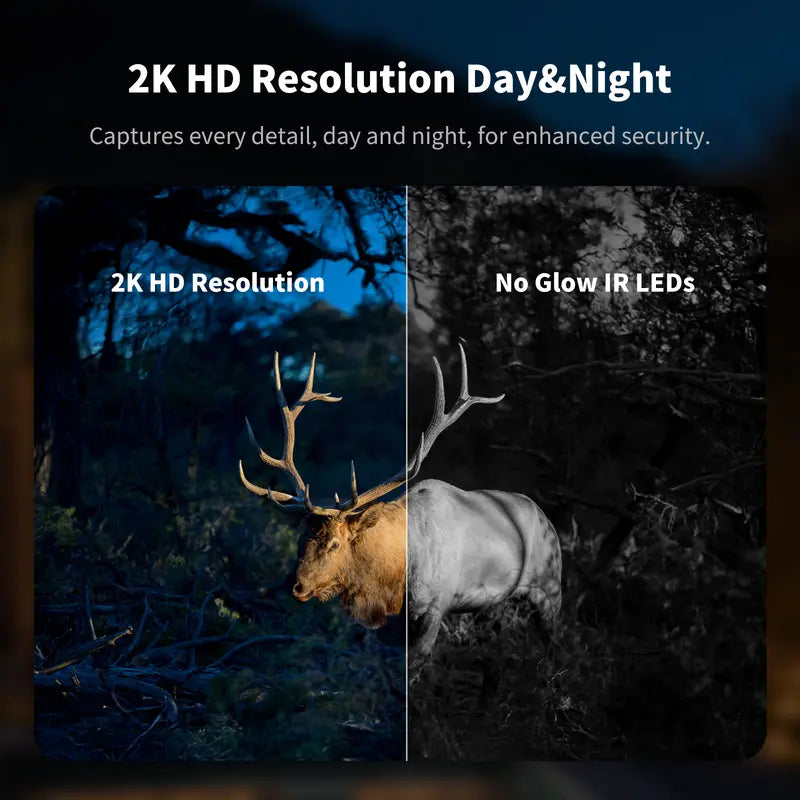 4G LTE Solar Security Camera CB114S 2K Camouflage